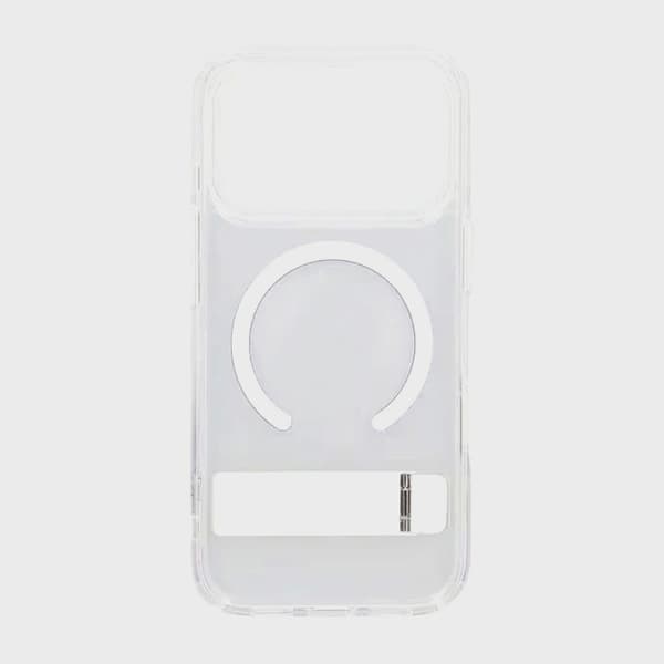Mobilskal med Stativ för iPhone 17 Pro Max - Transparent