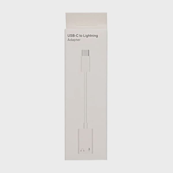 USB-C Till lightning hörlursadapter