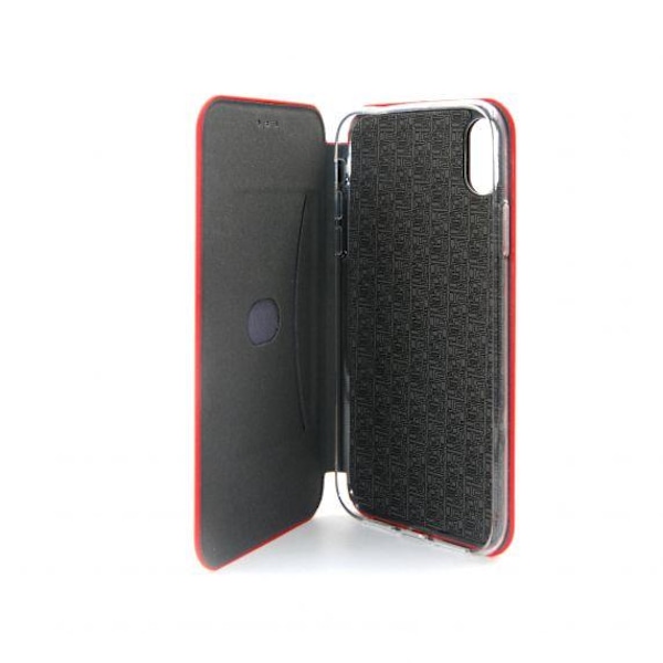 Flip Stand PU Leather Case For iPhone XS Max Red