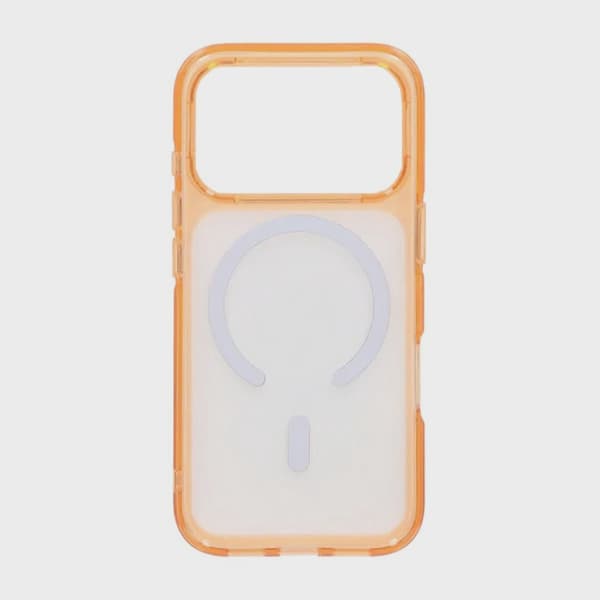 Magsafe-skal TPU för iPhone 17 Pro - Orange Transparent