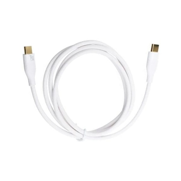 Rvelon USB-C till USB-C Kabel 2m - Vit