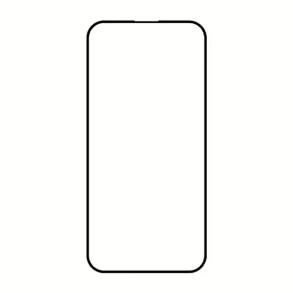 Skärmskydd iPhone 15/16 - 3D Härdat Glas Svart