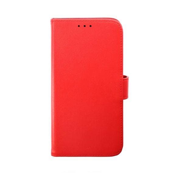 iPhone 15 Plånboksfodral Läder Rvelon - Röd