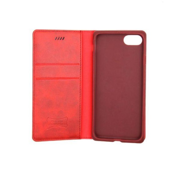 Flip Stand Leather Case For iPhone 7/8 Red