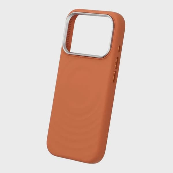 Mobilskal Silikon med Magsafe för iPhone 17 Pro - Orange