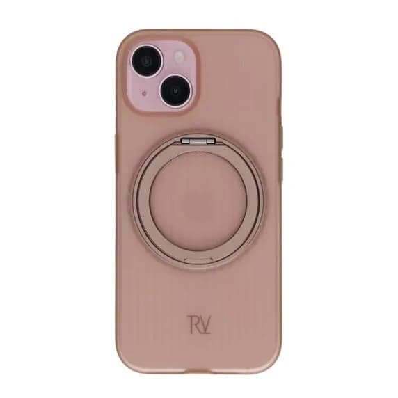 iPhone 15 Rvelon Skal Roterande Magnet Stativ - Brons