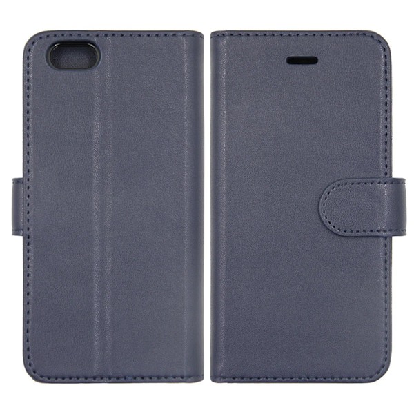 iPhone 6/6S Plånboksfodral Läder med Stativ - Mörkblå