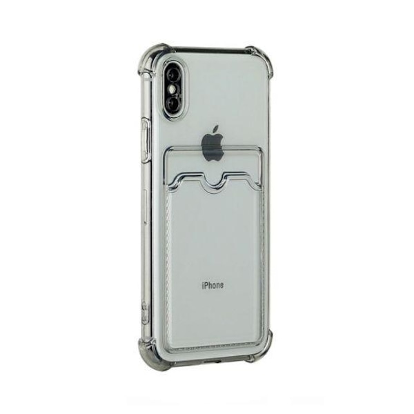 iPhone X/XS TPU Shockproof Protective Wallet Case Black