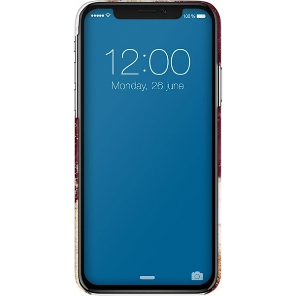 iDeal fodral för Apple iPhone XR (golden burgundy marble)