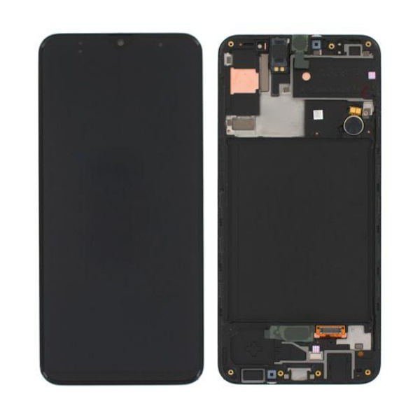 Samsung Galaxy M30s Skärm med LCD Display Original - Svart