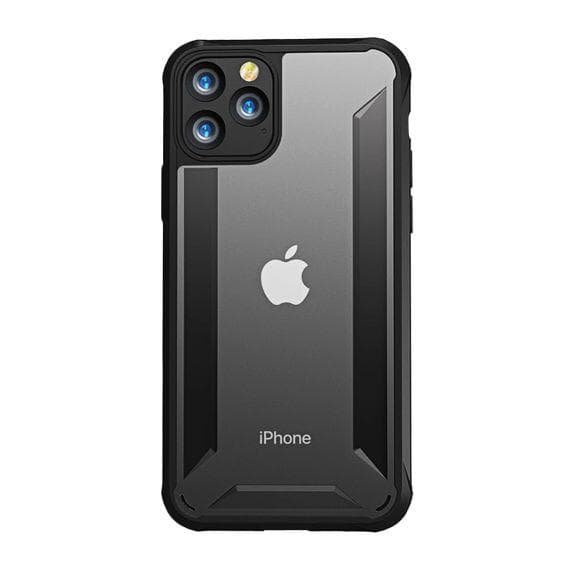 TPU Edge Transparent Frosted Shockproof Case For iPhone 11 Pro Black