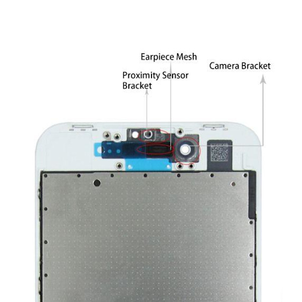 iPhone 8 Skärm Med Display Refurbished - Vit