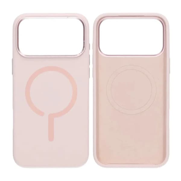 Metal Eagle Eye Liquid Magnetic Silicone Case iPhone 17 Pro Pink