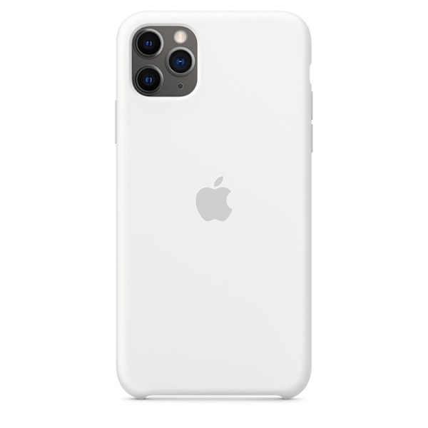 Apple Silicone Case för iPhone 11 Pro Max - Vit