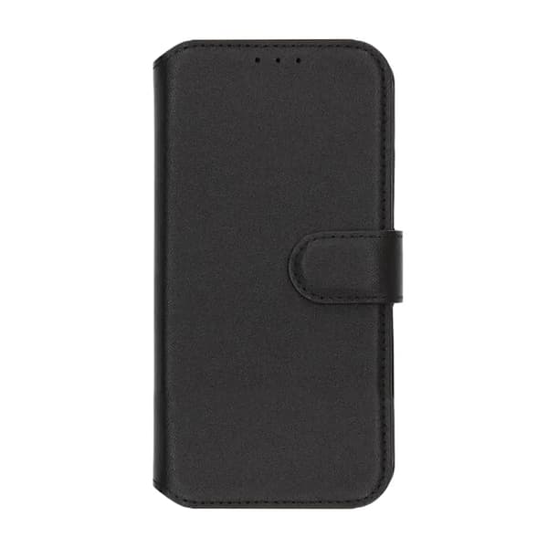 Rvelon Plånboksfodral Äkta Läder för iPhone 17 - Svart