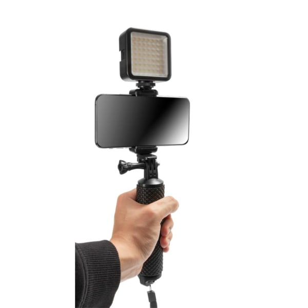 Vlogging Stick, Med LED-belysning