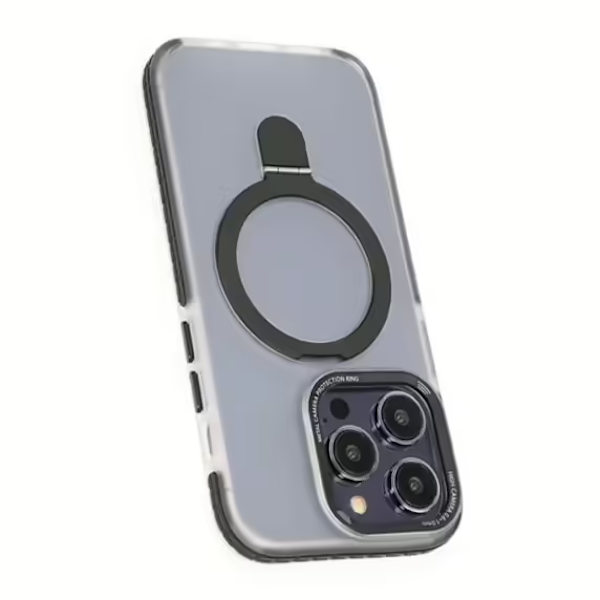 iPhone 15 Pro Mobilskal med Magsafe och Stativ - Svart