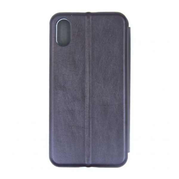 Flip Stand PU Leather Case For iPhone X/XS Dark Brown