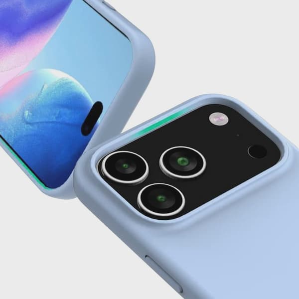 Rvelon Mobilskal Silikon MagSafe för iPhone 17 Pro - Ljusblå