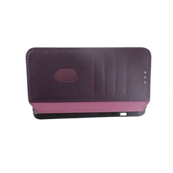 iPhone 15 Pro Max Plånboksfodral Läder Rvelon - Lila