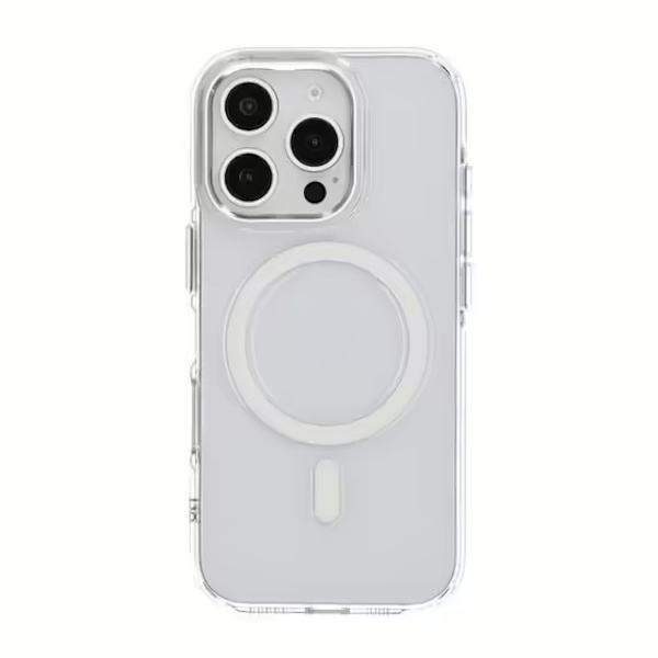 iPhone 16 Pro Mobilskal TPU med Magnet Rvelon - Transparent