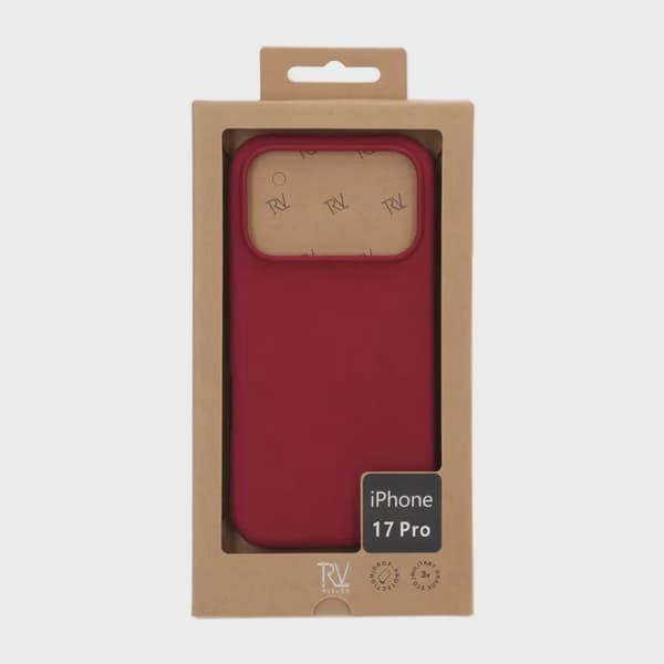 Rvelon Silikonskal MagSafe för iPhone 17 Pro - Röd