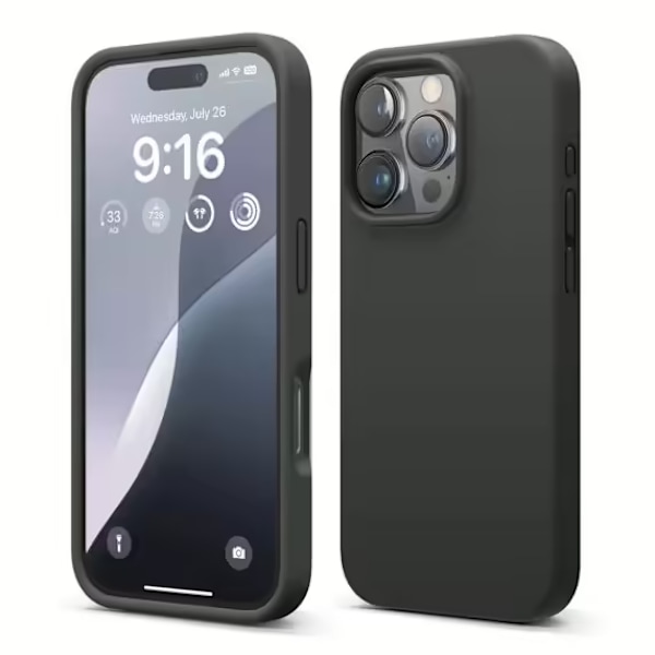 iPhone 16 Pro Case - Silicone Rvelon Black