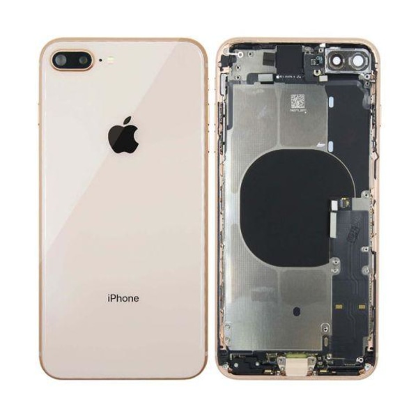 iPhone 8 Plus Baksida Med Komplett Ram - Guld