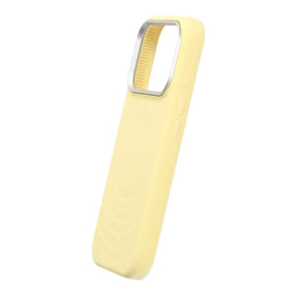 Mobilskal Silikon med Magsafe för iPhone 17 Pro - Gul