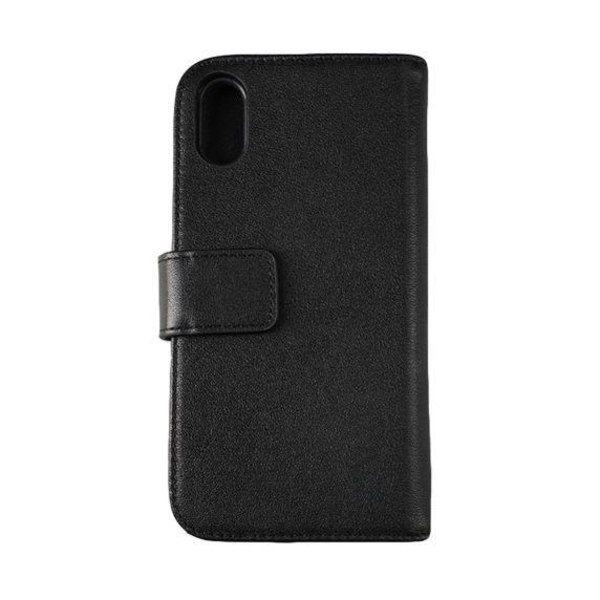 RV Plånboksfodral Genuint Läder - iPhone X/XS - Svart