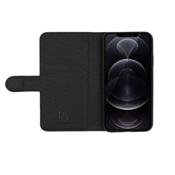 RV Magnetiskt Plånboksfodral - iPhone 12 Pro Max - Svart