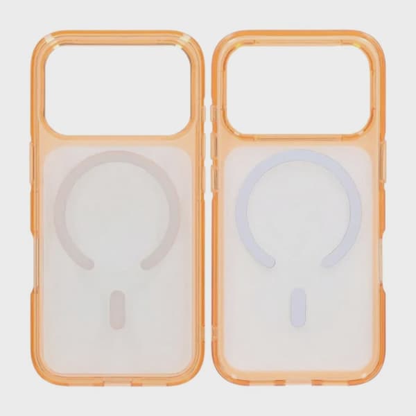 Magsafe-skal TPU för iPhone 17 Pro - Orange Transparent