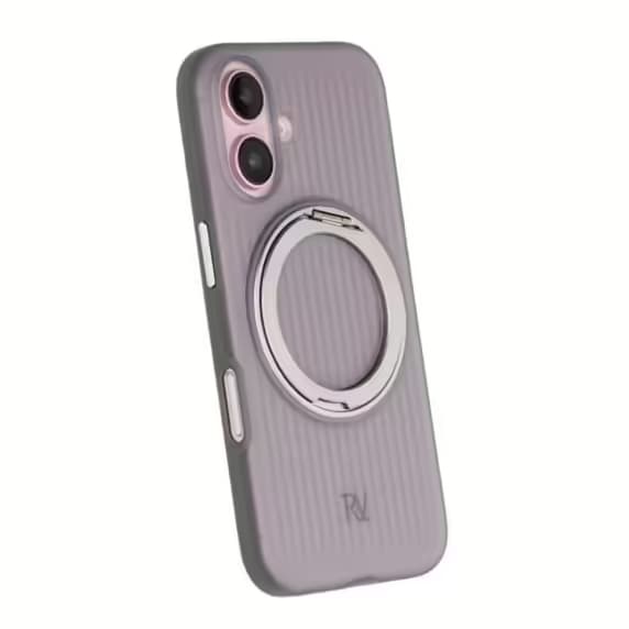 Rvelon 360 roterande mobilfodral för iPhone 16 Grå