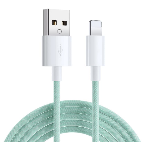 SiGN Boost USB-A till Lightning Kabel, 2.4A, 2m - Grön