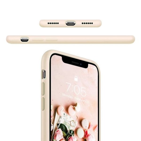 iPhone X/XS Skal - Silikon Beige Rvelon