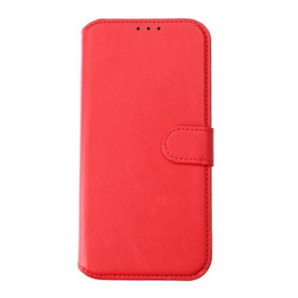 iPhone 15 Pro Max Plånboksfodral Magnet Rvelon - Röd