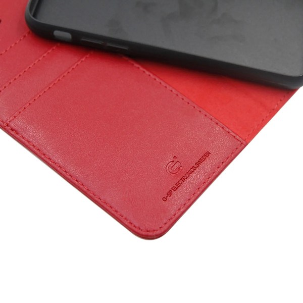 iPhone 6/6S Plånboksfodral Magnet Läder med Stativ - Röd