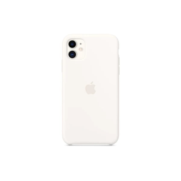 Apple iPhone 11 Silikonskal (vit)