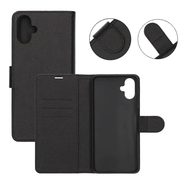 Plånboksfodral med Stativ för Samsung Galaxy A06 - Svart
