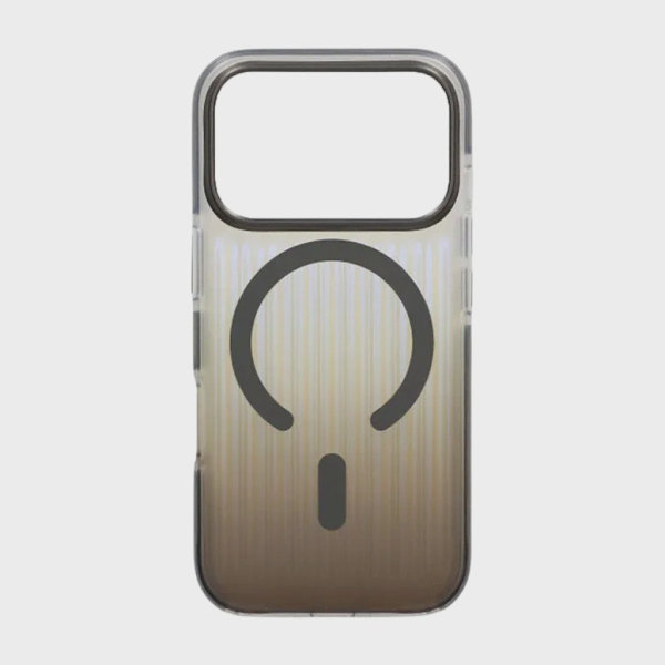 Korrugerat MagSafe-skal för iPhone 17 Pro Max - Gradient Grå