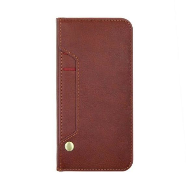 Flip Stand Leather Wallet Card holder Case Red Brown For iPhone