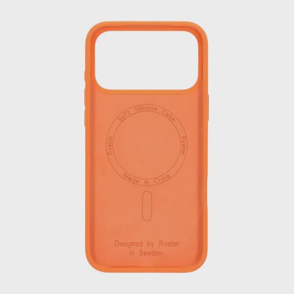 Rvelon Silikonskal MagSafe för iPhone 17 Pro Max - Orange