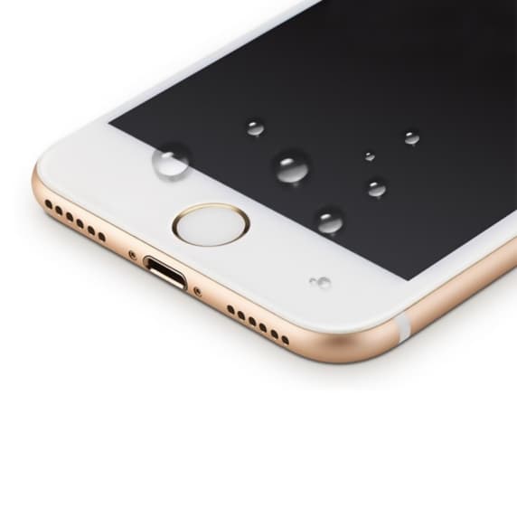 Privacy Skärmskydd iPhone 7/8/SE 2020 - 3D Härdat Glas Vit