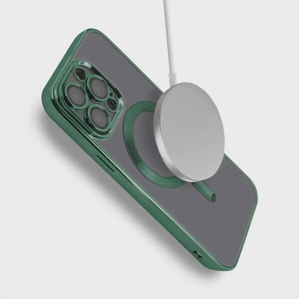 iPhone 15 Pro Max Magsafe skal - Militärgrön