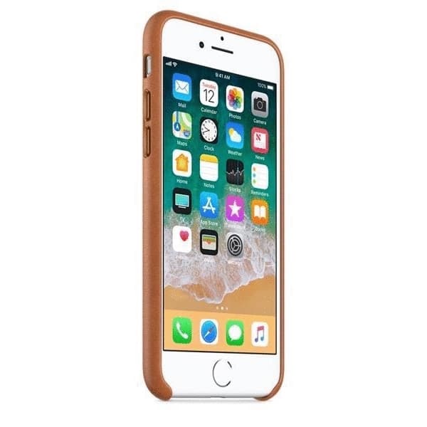 Apple Original iPhone 8 Skal leather case- brun