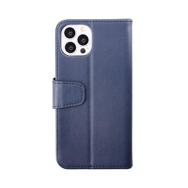 iPhone 14 Pro Plånboksfodral Extra Kortfack Rvelon - Blå