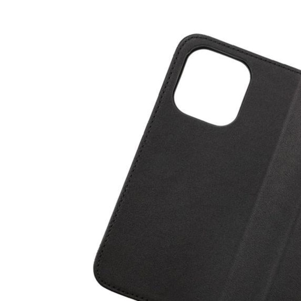 iPhone 15 Plus Plånboksfodral Läder Rvelon - Svart