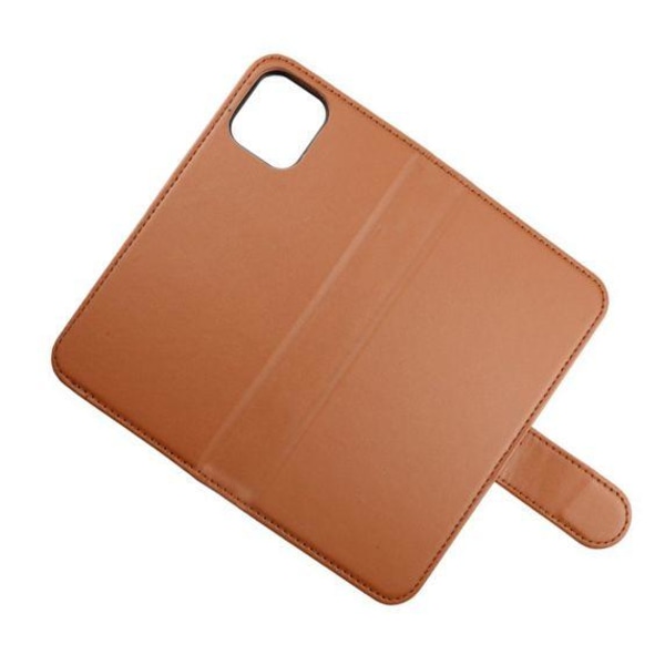 RV Magnetiskt Plånboksfodral - iPhone 11 - Guldbrun