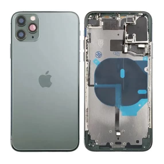 iPhone 11 Pro Back Cover Complete OEM Green With Small Parts