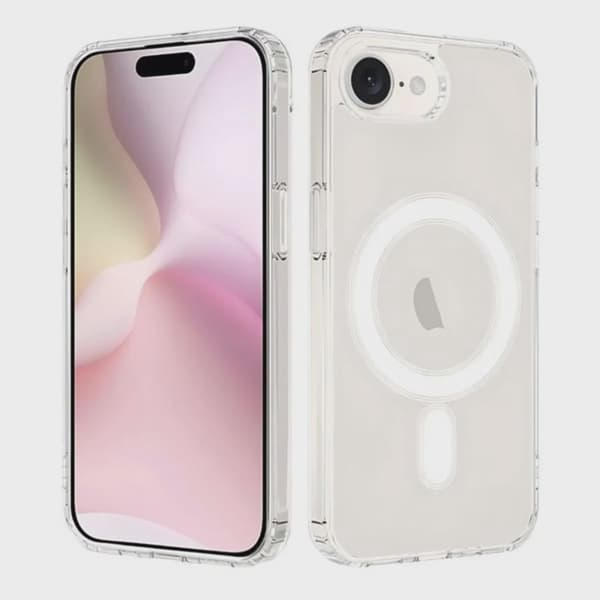 Mobilskal Stöttåligt Magsafe för iPhone 16e - Transparent